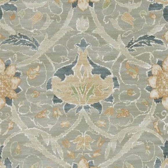Anthropologie Montreal Wallpaper Charcoal Grey Motif Artist William Morris - Picture 2 of 11